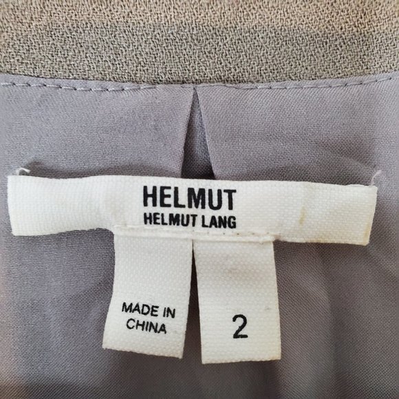 Helmut Lang Wool Blend Aysmmetrical Shirt Dress Size 2 - Picture 10 of 12